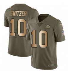 Pittsburgh Steelers #10 Ryan Switzer Limited Olive Gold 2017 Salute to Service NFL Jersey