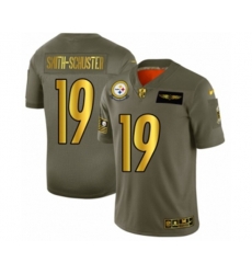 Pittsburgh Steelers #19 JuJu Smith-Schuster Limited Olive Gold 2019 Salute to Service Football Jersey