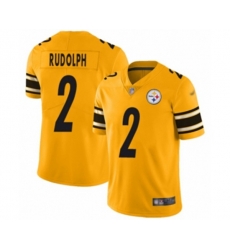Pittsburgh Steelers #2 Mason Rudolph Limited Gold Inverted Legend Football Jersey