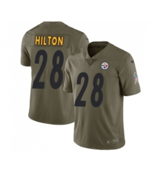 Pittsburgh Steelers #28 Mike Hilton Limited Olive 2017 Salute to Service Football Jersey Pittsburgh Steelers #28 Mike Hilton Limited Olive 2017 Salute to Service Football Jersey