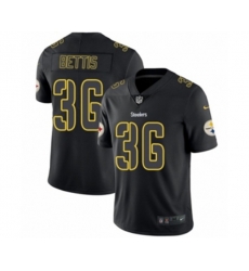 Pittsburgh Steelers #36 Jerome Bettis Limited Black Rush Impact Football Jersey
