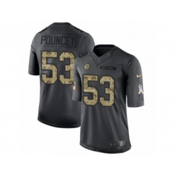 Pittsburgh Steelers #53 Maurkice Pouncey Limited Black 2016 Salute to Service NFL Jersey