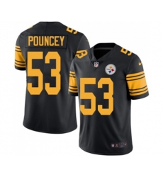 Pittsburgh Steelers #53 Maurkice Pouncey Limited Black Rush Vapor Untouchable Football Jersey