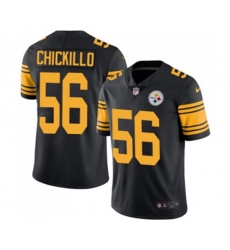 Pittsburgh Steelers #56 Anthony Chickillo Limited Black Rush Vapor Untouchable Football Jersey