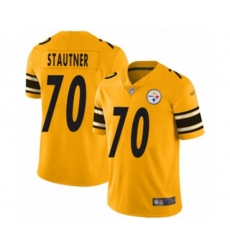Pittsburgh Steelers #70 Ernie Stautner Limited Gold Inverted Legend Football Jersey