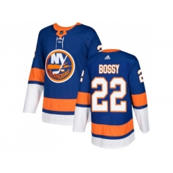 New York Islanders #22 Mike Bossy Royal Blue Home Authentic Stitched NHL Jersey