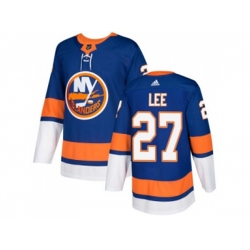 New York Islanders #27 Anders Lee Royal Blue Home Authentic Stitched NHL Jersey