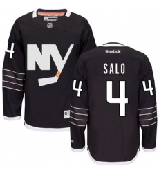 New York Islanders #4 Robin Salo Premier Black Third NHL Jersey