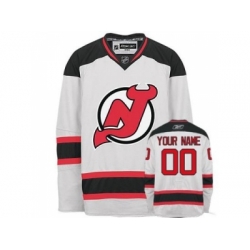 New jersey Devils Custom Jersey New Devils White Road Man Hockey