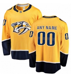 Nashville Predators Custom Fanatics Branded Gold Home Breakaway Jersey