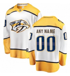 Nashville Predators Custom Fanatics Branded White Away Breakaway Jersey