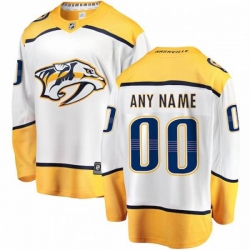 Nashville Predators Custom Fanatics Branded White Away Breakaway Jersey