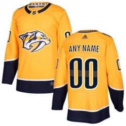 Nashville Predators Custom Gold Authentic Jersey