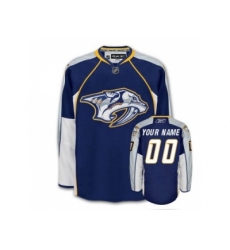 Nashville Predators Custom Jersey Blue Home Man Hockey