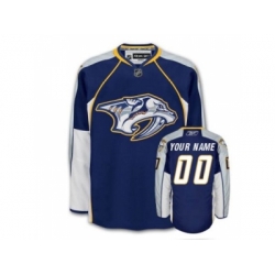 Nashville Predators Custom Jersey Blue Home Man Hockey
