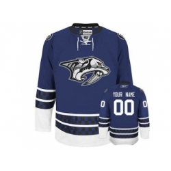 Nashville Predators Custom Jersey Blue Third Man Hockey