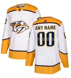 Nashville Predators Custom White Away Authentic Jersey