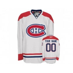 Montreal Canadiens Custom White Road Hockey Jersey Montreal Canadiens Custom White Road Hockey Jersey