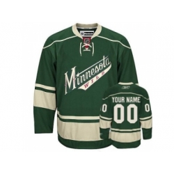 Minnesota Wild Custom Jersey Green Third Man Hockey