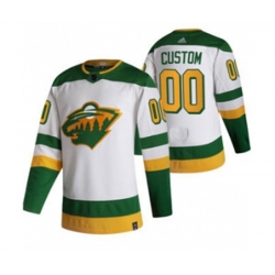 Minnesota Wild Custom White 2020-21 Alternate Authentic Player Hockey Jersey