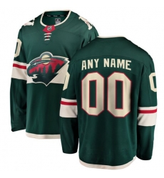 Minnesota Wild Fanatics Branded Green Home Breakaway Custom Jersey