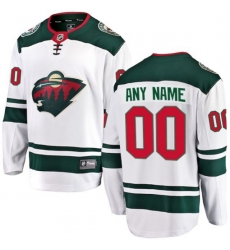 Minnesota Wild Fanatics Branded White Away Breakaway Custom Jersey