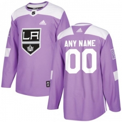Los Angeles Kings Custom Purple Hockey Fights Cancer Practice Jersey Los Angeles Kings Custom Purple Hockey Fights Cancer Practice Jersey