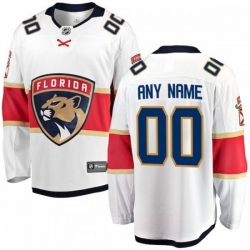 Florida Panthers Custom Fanatics Branded White Away Breakaway Jersey