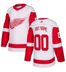 Detroit Red Wings Custom Adidas White Authentic Jersey