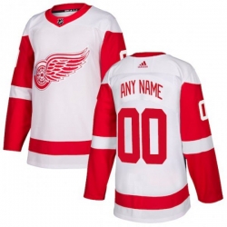 Detroit Red Wings Custom Adidas White Authentic Jersey