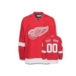 Detroit Red Wings Custom Red Authentic Jersey