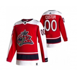 Columbus Blue Jackets Custom Red 2020-21 Alternate Authentic Player Hockey Jersey