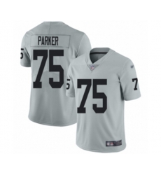 Oakland Raiders #75 Brandon Parker Limited Silver Inverted Legend Football Jersey
