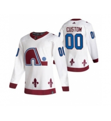 Colorado Avalanche Custom White 2020-21 Alternate Authentic Player Hockey Jersey