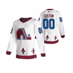 Colorado Avalanche Custom White 2020-21 Alternate Authentic Player Hockey Jersey