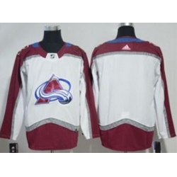 Colorado Avalanche Customized White Road Stitched Hockey Jersey