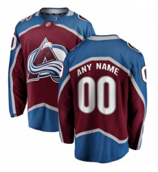 Colorado Avalanche Fanatics Branded Maroon Home Breakaway Custom Jersey