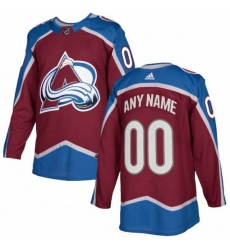 Colorado Avalanche adidas Burgundy Authentic Custom Jersey