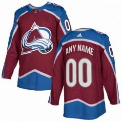Colorado Avalanche adidas Burgundy Authentic Custom Jersey