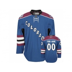 Customized Colorado Avalanche Jersey Blue Third Man Hockey