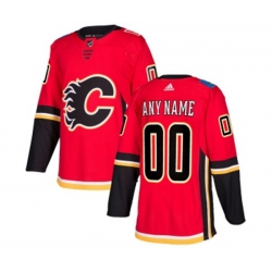 Calgary Flames Customized Authentic Red Home Hockey Jersey Calgary Flames Customized Authentic Red Home Hockey Jersey