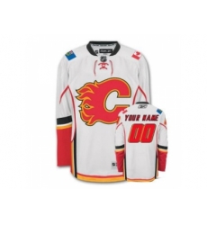 Calgary Flames Customized Jersey white road man hockey