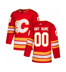 Calgary Flames Customized Premier Red Alternate Hockey Jersey