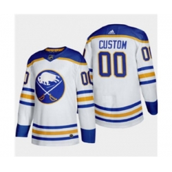 Buffalo Sabres Custom 2020-21 Away Authentic Player Stitched Hockey Jersey White
