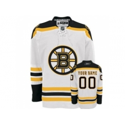 customized boston bruins jersey white road man hockey