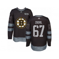 Adidas Boston Bruins #67 Jakub Zboril Authentic Black 1917-2017 100th Anniversary NHL Jersey