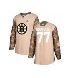 Adidas Boston Bruins #77 Ray Bourque Camo Authentic 2017 Veterans Day Stitched NHL Jersey