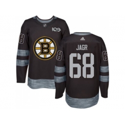Boston Bruins #68 Jaromir Jagr Black 1917-2017 100th Anniversary Stitched NHL Jersey