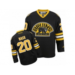 Reebok Boston Bruins #20 Riley Nash Authentic Black Third NHL Jersey