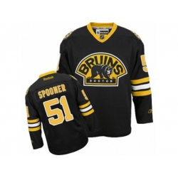Reebok Boston Bruins #51 Ryan Spooner Authentic Black Third NHL Jersey